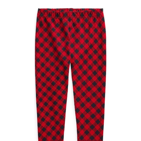 Polo Ralph Lauren Toddler Girls Leggings, Red NWT - Picture 1 of 7